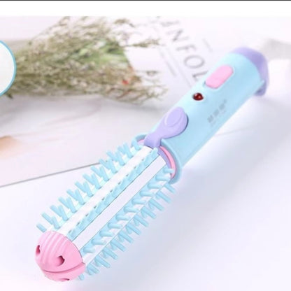 Mini Hair Straightener & Curler Brush